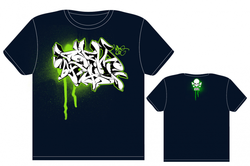 Downbylaw Graffiti T-Shirt  Nemo Scetch / Dark Blue