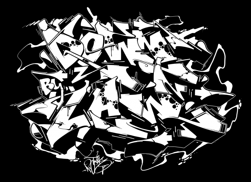 Downbylaw Dater Scetch T-Shirt / Light Blue