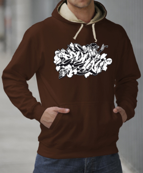 Downbylaw Hoodie Dater Scetch - Chocolate/Vanilla