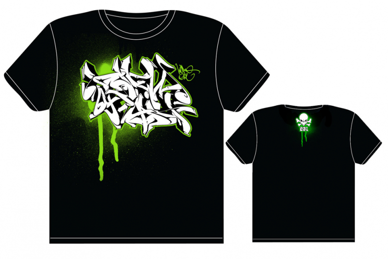 Downbylaw Graffiti T-Shirt Nemo Scetch / Black