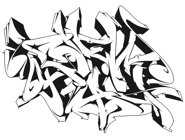 Downbylaw Graffiti T-Shirt Nemo Scetch / Black
