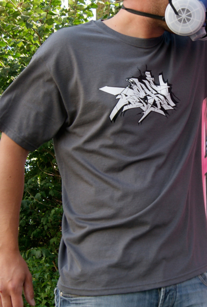 Downbylaw Slider Scetch T-Shirt / Dunkelgrau
