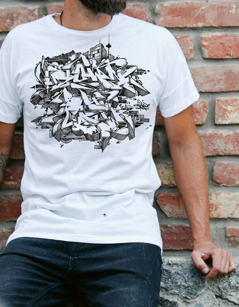 Downbylaw Scetch  T-Shirt by Skore 79- schwarzer Style