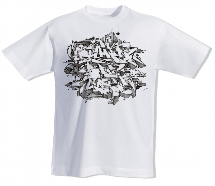 Downbylaw Scetch T-Shirt by Skore 79- schwarzer Style