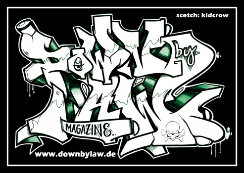 Downbylaw Magazine #2 Sticker