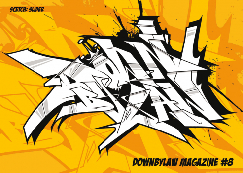Downbylaw Magazine #8 Sticker