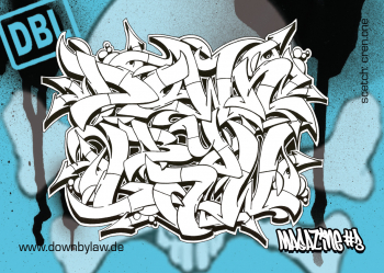 Downbylaw Magazine #3 Sticker