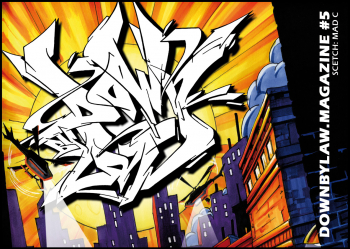 Downbylaw Magazine #5 Sticker