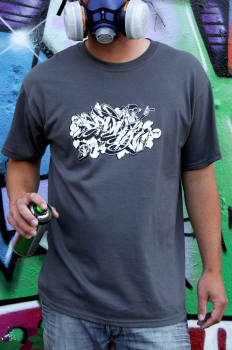 Downbylaw Dater Scetch Graffiti T-Shirt / Dunkelgrau